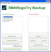 SMARegisTry Backup Portable 1.0.0.4 screenshot. Click to enlarge!