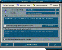 SMS Wizard LITE 2.8 screenshot. Click to enlarge!
