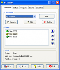 SP Dialer 1.40 screenshot. Click to enlarge!
