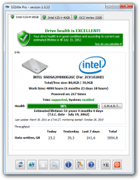 SSDlife Pro 2.3.54 screenshot. Click to enlarge!