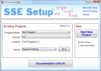 SSE Setup 8.2 screenshot. Click to enlarge!