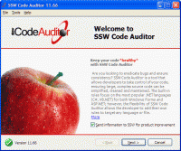 SSW Code Auditor 12.50 screenshot. Click to enlarge!