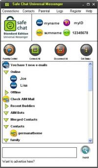 Safe Chat w/Parental Controls 1.8.7 screenshot. Click to enlarge!