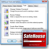 SafeHouse Professional File Encryption 3.06 screenshot. Click to enlarge!