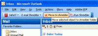 SafeIT E-mail Shredder for Outlook 2003 1.0 screenshot. Click to enlarge!