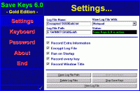 Save Keys 6.0 screenshot. Click to enlarge!