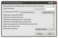 Save Text To File 1.1.5 screenshot. Click to enlarge!
