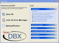 ScanDBX for Outlook Express 2.20.061221 screenshot. Click to enlarge!