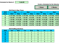 Schedule Multiple Shifts Automatically 7.11 screenshot. Click to enlarge!