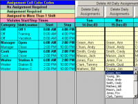 Schedule Split Shifts for 25 Employees 6.8 screenshot. Click to enlarge!