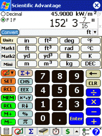 Scientific Advantage Calculator 2.0 screenshot. Click to enlarge!