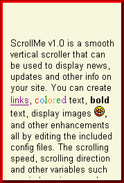 ScrollMe 1.0 screenshot. Click to enlarge!