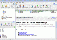 Secure Email CryptoHeaven Linux 3.4 screenshot. Click to enlarge!