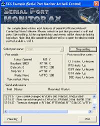 Serial Port Monitor ActiveX 3.0 screenshot. Click to enlarge!