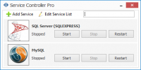 Service Controller Pro 1.3.0.0 screenshot. Click to enlarge!
