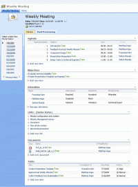 SharePoint Meeting Manager 1.0 screenshot. Click to enlarge!