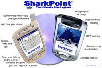 SharkPoint for PocketPC, the scuba dive log 1.5.1.05 screenshot. Click to enlarge!