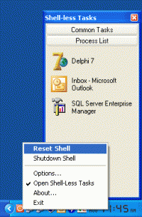 Shell Reset 1.2.0.161 screenshot. Click to enlarge!