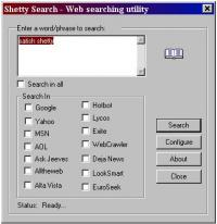 Shetty Search 3.8 screenshot. Click to enlarge!