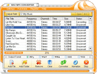Shinesoft WAV MP3 Converter 1.32.26 screenshot. Click to enlarge!