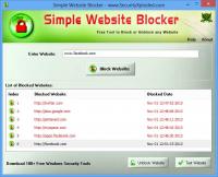 Simple Website Blocker 4.0 screenshot. Click to enlarge!
