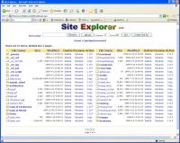 Site Explorer 3.0 screenshot. Click to enlarge!