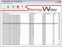 Sitemap Writer 2.0 screenshot. Click to enlarge!