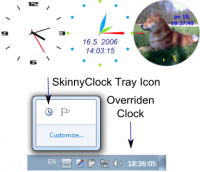Skinny Clock 1.15 BETA 1 screenshot. Click to enlarge!