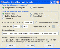 Smart Barcoder Postal Barcode Software 3.4.2 screenshot. Click to enlarge!