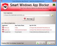 Smart Windows App Blocker Portable 1.0 screenshot. Click to enlarge!