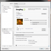 SmugMug Export Plugin 2.7.1 screenshot. Click to enlarge!