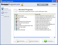 Snappy Program Lock 1.0.0.206 screenshot. Click to enlarge!
