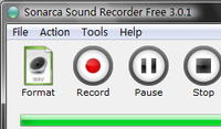 Sonarca Sound Recorder Free 5.0.0 screenshot. Click to enlarge!