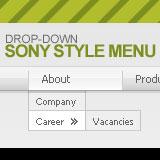 Sony Style Drop-Down Flash Menu 1.0.5 screenshot. Click to enlarge!
