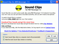 Sound Clips for MSN Messenger 1.7.0 screenshot. Click to enlarge!