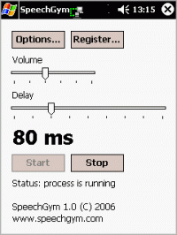 SpeechGym Mobile 1.0 screenshot. Click to enlarge!