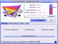 SpeedItUp Extreme - Free Speed Booster 4.00 screenshot. Click to enlarge!
