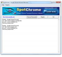 SpotChrome Password Recovery 1.3.6 screenshot. Click to enlarge!