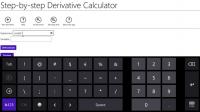 Step-by-step Derivative Calculator 1.9 screenshot. Click to enlarge!