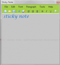 Sticky Note 1.2.0.0 screenshot. Click to enlarge!