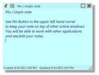 Sticky Notes 1.0.0.12 screenshot. Click to enlarge!