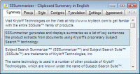 Subject Search Summarizer 4.01 screenshot. Click to enlarge!