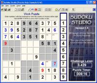 Sudoku Studio 1.6 screenshot. Click to enlarge!