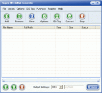 Super MP3 WMA Converter 1.00 screenshot. Click to enlarge!