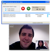 Supertintin Skype Video Call Recorder 1.2.0.4 screenshot. Click to enlarge!