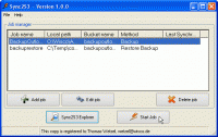 Sync2S3 1.1.5 screenshot. Click to enlarge!