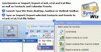 SyncWiz for Outlook 2.00 screenshot. Click to enlarge!