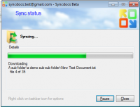 Syncdocs 5.55 screenshot. Click to enlarge!