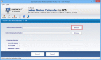 SysTools Lotus Calendar to ICS 1.0.0.0 screenshot. Click to enlarge!