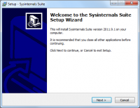 Sysinternals Suite Installer 2016.2.2 screenshot. Click to enlarge!